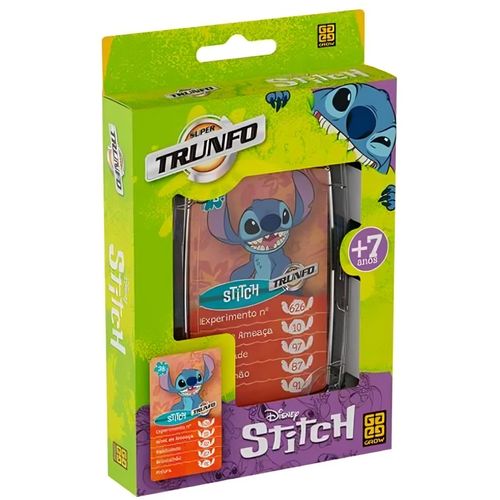 jogo de cartas super trunfo stitch