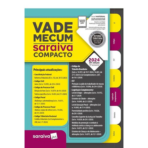 vade mecum saraiva compacto - 2º semestre