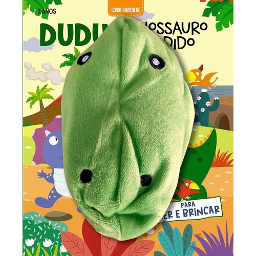 livro fantoche - dudu, o dinossauro perdido