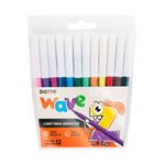 canetinha hidrocor wave diversas cores 12 unidades canetinha hidrocor wave diversas cores 12 unidades