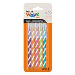 caneta esferográfica wave mini diversas cores 5 unidades caneta esferográfica wave mini diversas cores 5 unidades