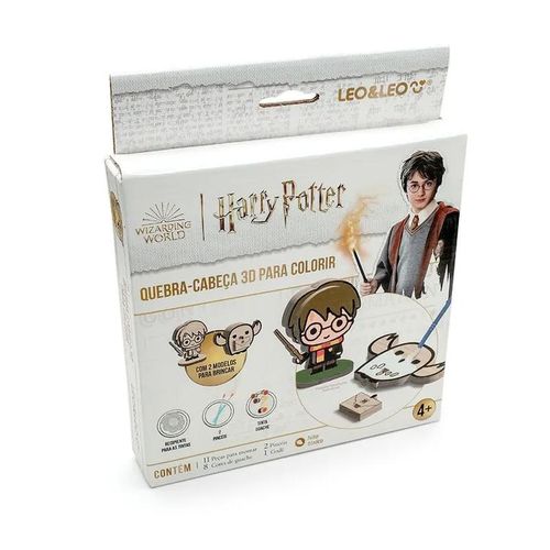 quebra-cabeça 3d para colorir harry potter