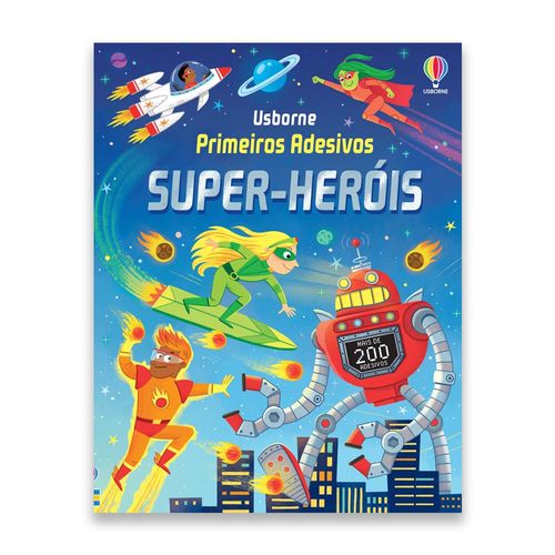 super-heróis: primeiros adesivos