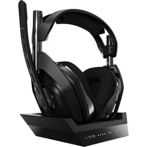 headset wireless astro gaming a50 + base station gen 4 dolby  preto e prata - logitech