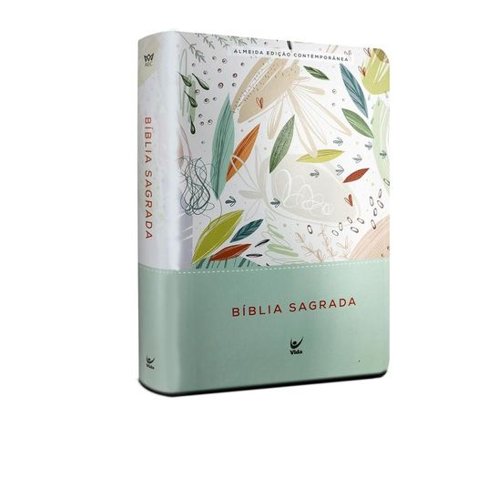 bíblia aec pu - letra gigante - verde estampada bíblia aec pu - letra gigante - verde estampada