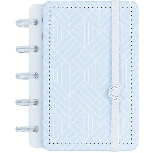 caderno inteligente 50 folhas pequeno ice blue