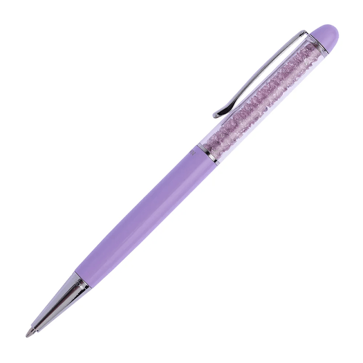 caneta esferográfica cristal lilás crown caneta esferográfica cristal lilás crown
