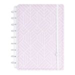 caderno inteligente 80 folhas médio ice pink