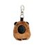 chaveiro pelúcia capivara marrom claro
