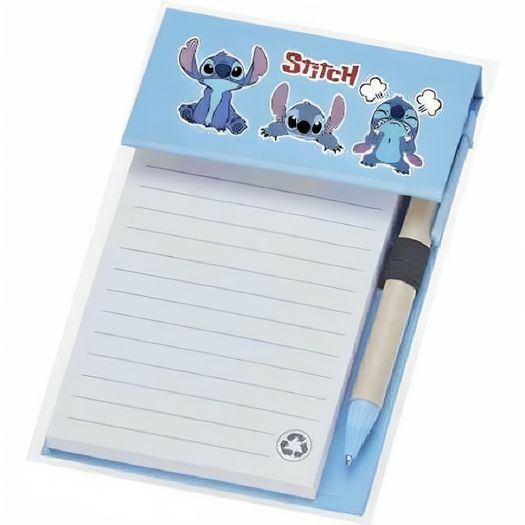 bloco adesivo stitch com caneta bloco adesivo stitch com caneta