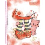 caderno colegial 1x1 80 folhas capa dura moranguinho diversos modelos