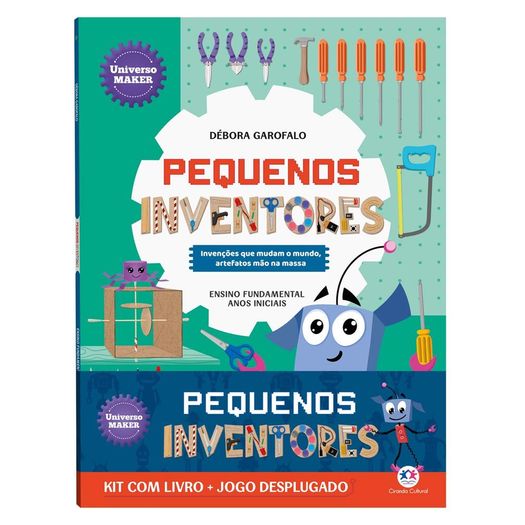 pequenos inventores - kit com livro + jogo desplugado pequenos inventores - kit com livro + jogo desplugado