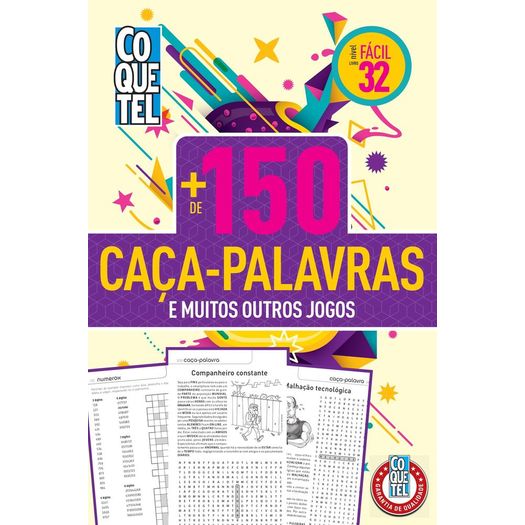 livro coquetel mais de 150 caça-palavras 32 livro coquetel mais de 150 caça-palavras 32