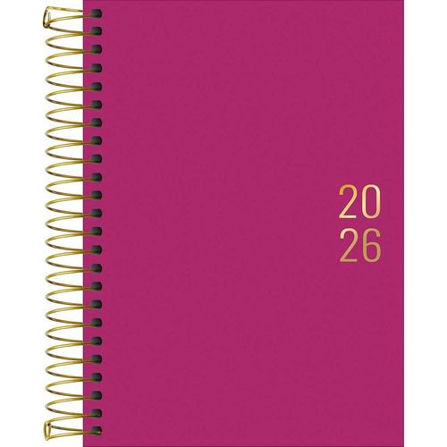 agenda 2026 diária napoli rosa espiral