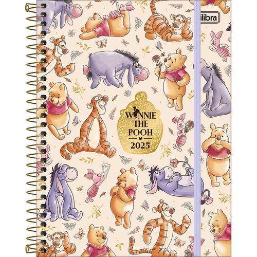 planner 2025 ursinho pooh espiral