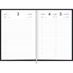 agenda 2026 diária napoli preta costurada agenda 2026 diária napoli preta costurada