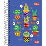 agenda 2026 diária d+ feminina diversas estampas espiral