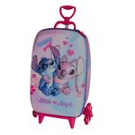mochila com rodinha stitch e angel mochila com rodinha stitch e angel