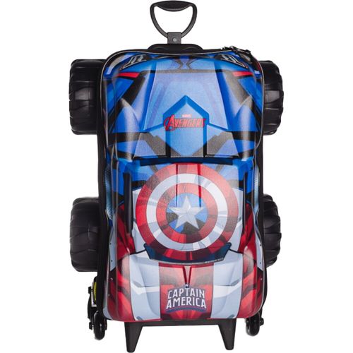 mochila com rodinha capitão américa monster trucks