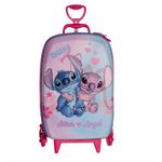 mochila com rodinha stitch e angel mochila com rodinha stitch e angel