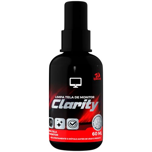 limpa tela de monitor clarity 60 ml (cp3627) - redragon