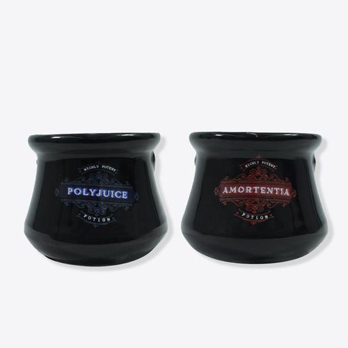 kit 2 copos caldeirão harry potter 100ml zona criativa