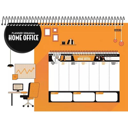 bloco mesa planner permanente semanal home office espiral bloco mesa planner permanente semanal home office espiral