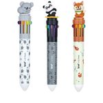 caneta esferográfica 10 cores bichinhos diversos modelos caneta esferográfica 10 cores bichinhos diversos modelos