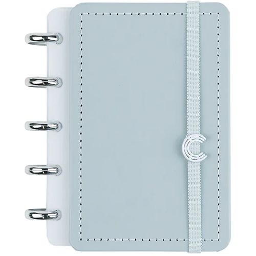 caderno inteligente 50 folhas pequeno azul glacial