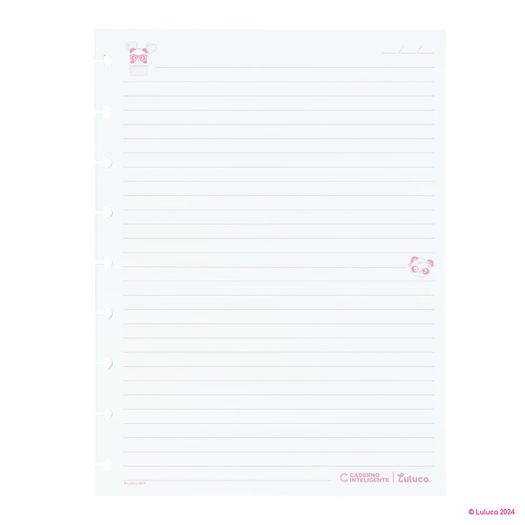 refil para caderno inteligente m pandalu glow by luluca pautado 50 folhas refil para caderno inteligente m pandalu glow by luluca pautado 50 folhas