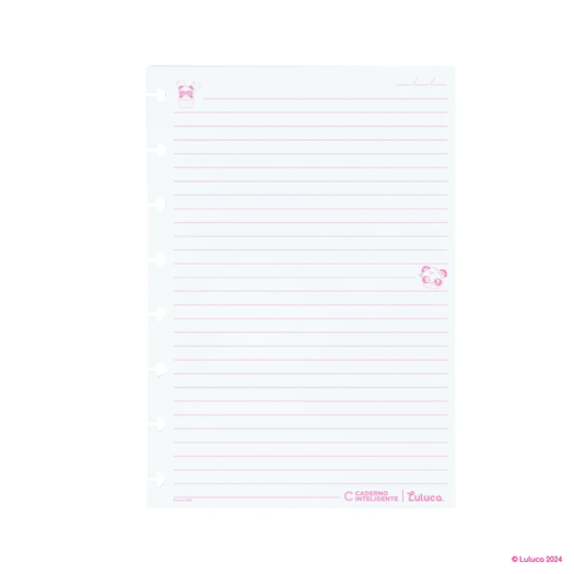 refil para caderno inteligente a5 pandalu glow by luluca pautado 50 folhas refil para caderno inteligente a5 pandalu glow by luluca pautado 50 folhas