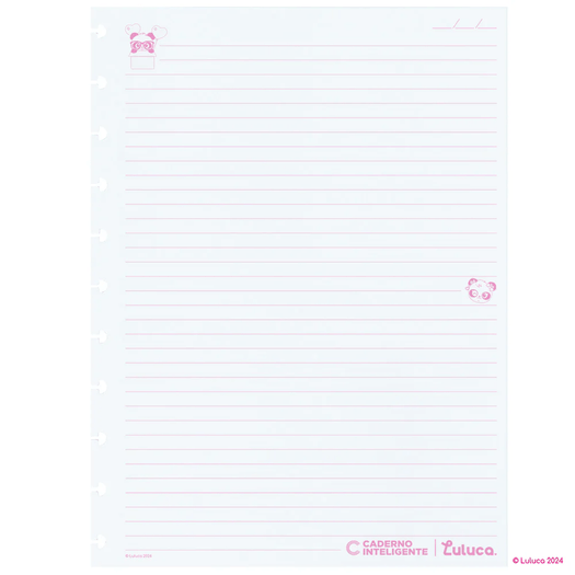 refil para caderno inteligente g pandalu glow by luluca pautado 50 folhas refil para caderno inteligente g pandalu glow by luluca pautado 50 folhas