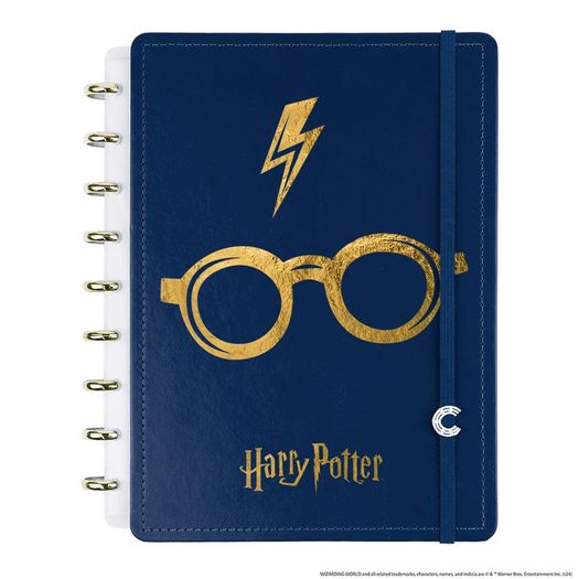 caderno inteligente 80 folhas médio harry potter azul caderno inteligente 80 folhas médio harry potter azul