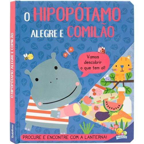 lanterna divertida: o hipopótamo alegre e comilão