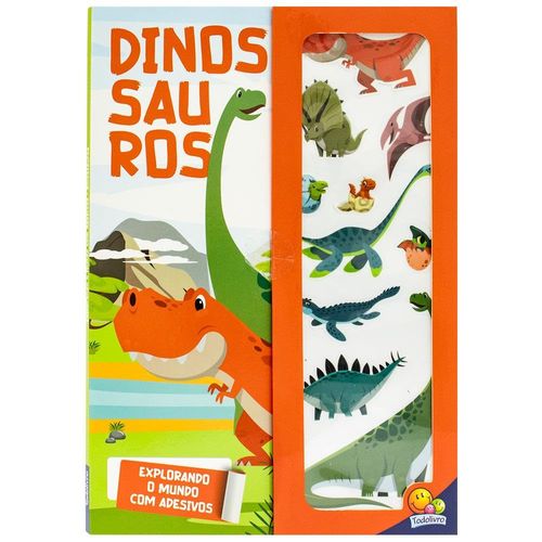 explorando o mundo com adesivos: dinossauros