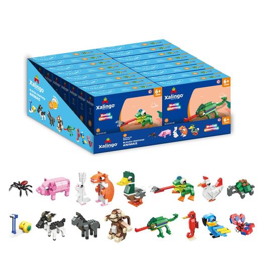 blocos de montar criativos animais sortidos blocos de montar criativos animais sortidos