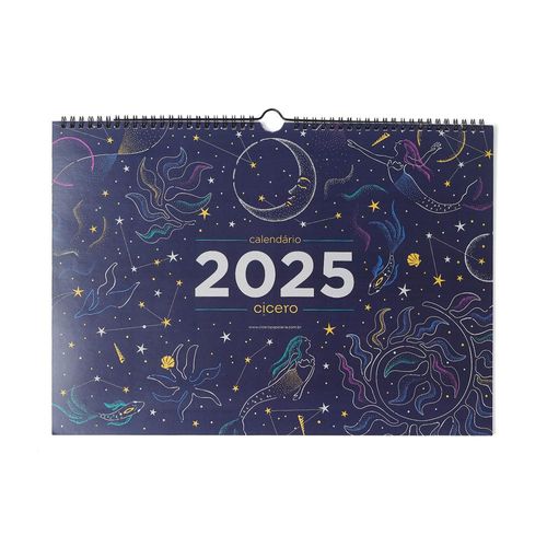 calendário 2025 de parede a3 astral cicero