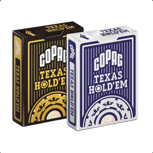 jogo de cartas baralho texas hold em ng blue ou gold pocker size copag