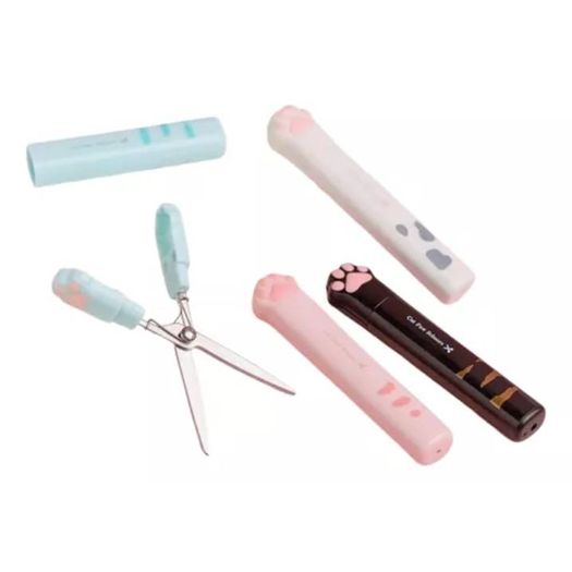 tesoura divertida patinha diversas cores tesoura divertida patinha diversas cores