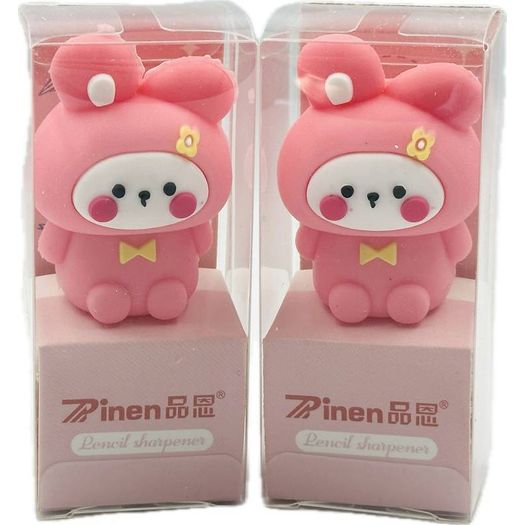 apontador coelho rosa apontador coelho rosa