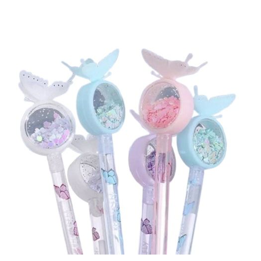 caneta esferográfica borboleta lantejoula diversos modelos caneta esferográfica borboleta lantejoula diversos modelos