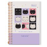 caderneta espiral 80 folhas cute cat diversos modelos caderneta espiral 80 folhas cute cat diversos modelos