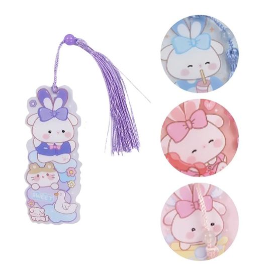 marcador de página com miçanga 3d coelho hello diversos modelos marcador de página com miçanga 3d coelho hello diversos modelos