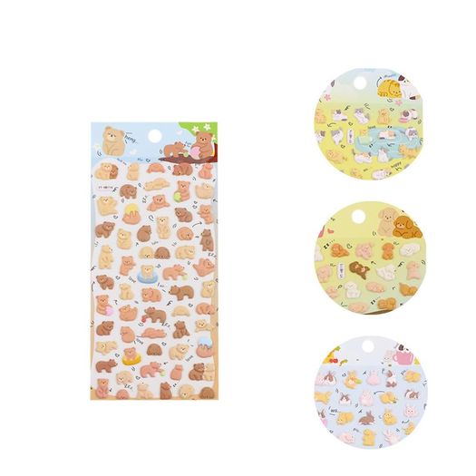 adesivo mini bichinhos 3d diversos modelos 1 unidade adesivo mini bichinhos 3d diversos modelos 1 unidade