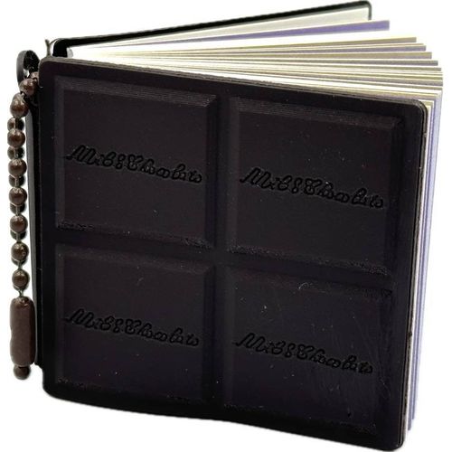 caderno mini chaveiro chocolate com 2 unidades