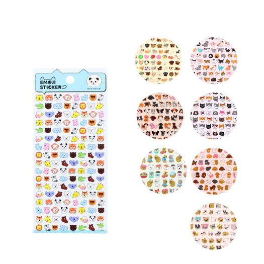 adesivo mini plano emoji animal 1 unidade diversos adesivo mini plano emoji animal 1 unidade diversos