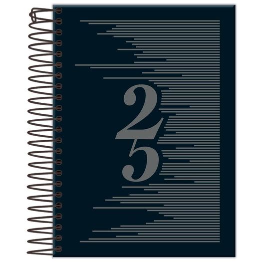 agenda 2026 diária compacta preta espiral m 12x17 foroni agenda 2026 diária compacta preta espiral m 12x17 foroni