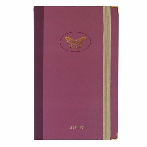 caderneta de anotações 84 folhas borboleta