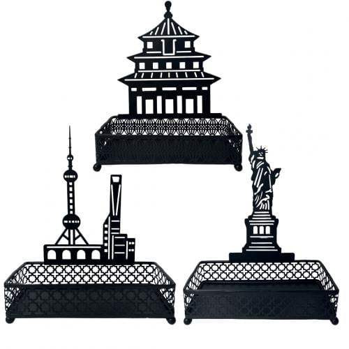 organizador metal aramado 1 unidade preto cidades diversas