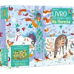na floresta: livro com quebra-cabeça na floresta: livro com quebra-cabeça